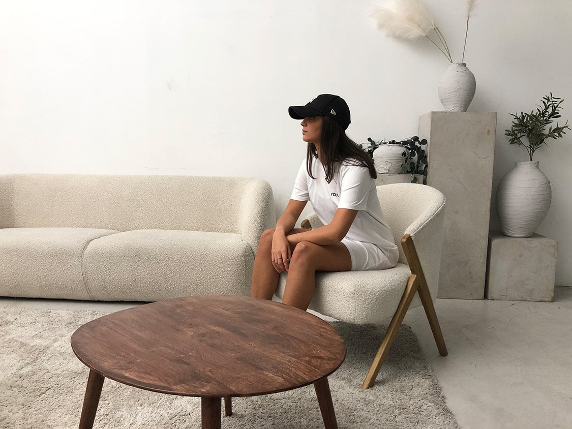 Weißes T-Shirt Kleid von raise Sportswear