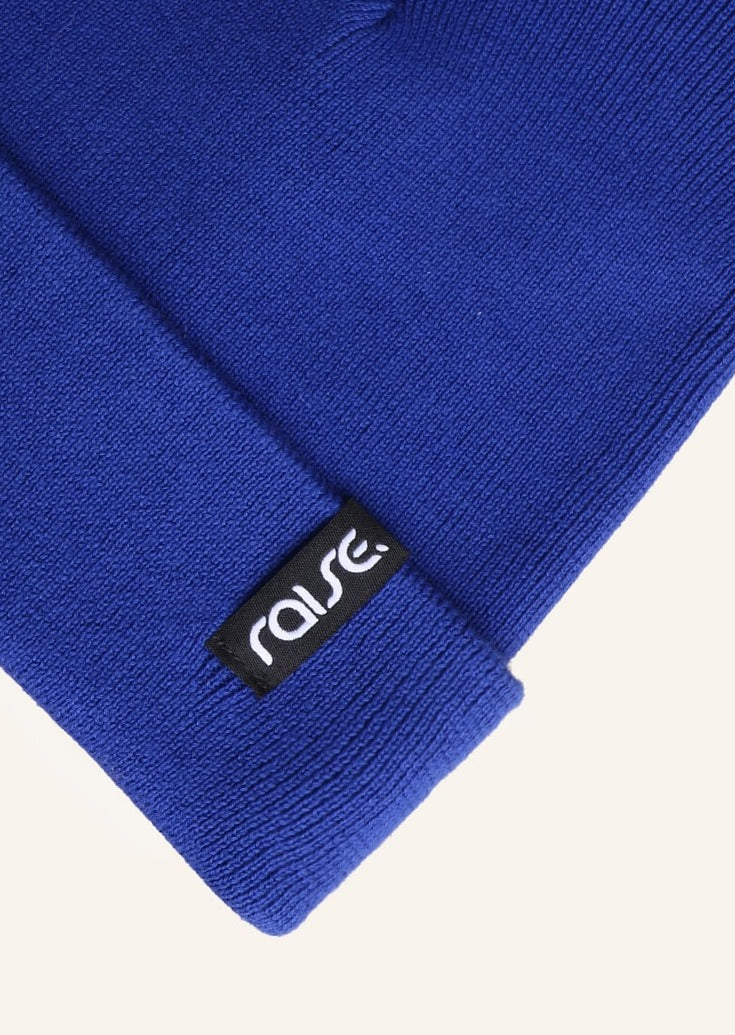 Blaue Beanie Strickmütze von raise Sportswear