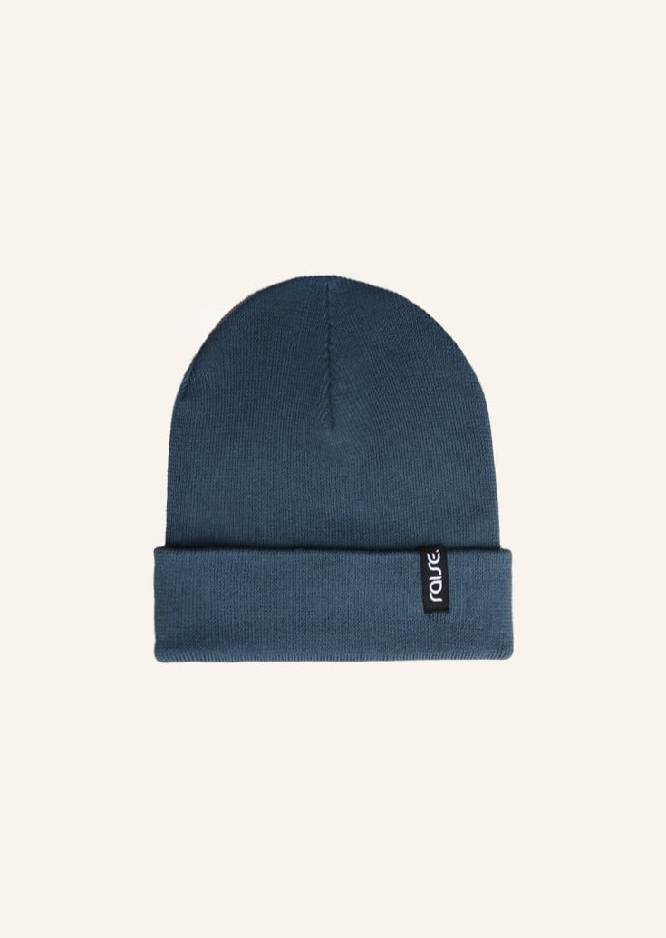 Blaue Beanie Strickmütze von raise Sportswear