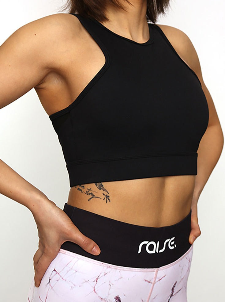 Schwarzer Sport BH von raise Sportswear