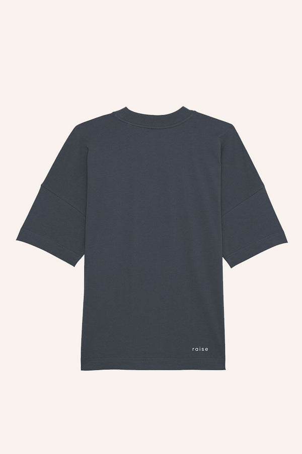 Dunkel graues Oversize T-Shirt von raise Sportswear